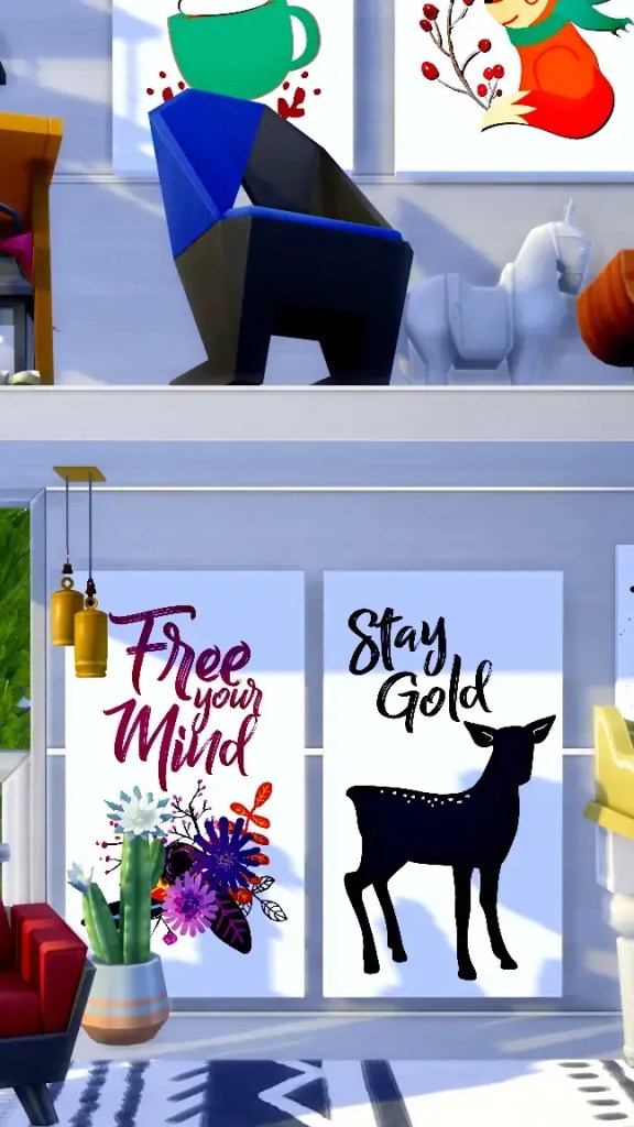 gallery paintings; sims 4; the sims 4; sims 4 wall art; the sims 4 nocc; autumn navy blue;