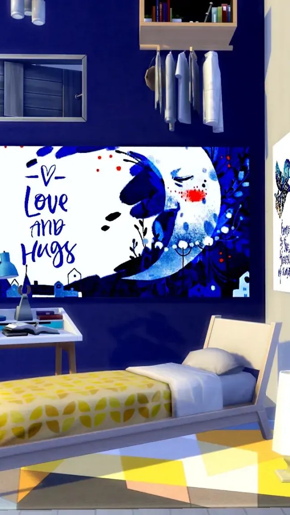 navy blue; christmas sims 4; eevam; sims 4; the sims 4; sims 4 wall art; the sims 4 paintings; the sims 4 nocc; Ts4 decor; eevamm; eevam;